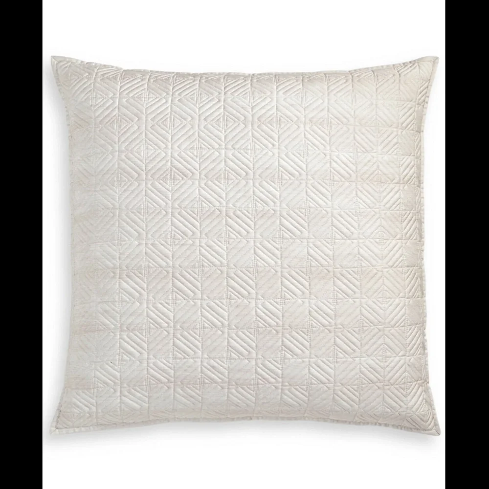 NEW Hotel Collection Woodrose Quilted 1 Euro‎ Sham